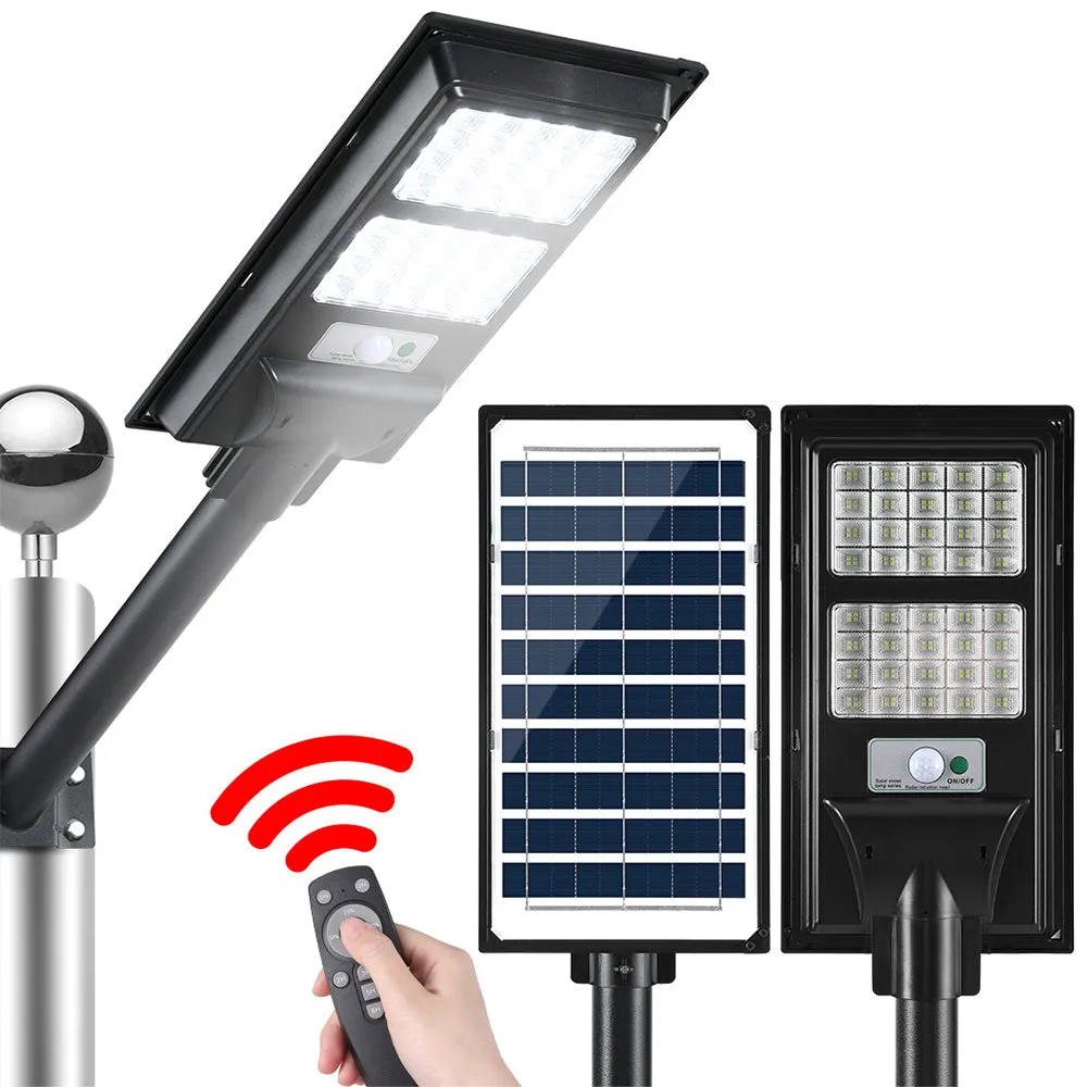 160 LED Solar Street Light Flood Motion Sensor Remote