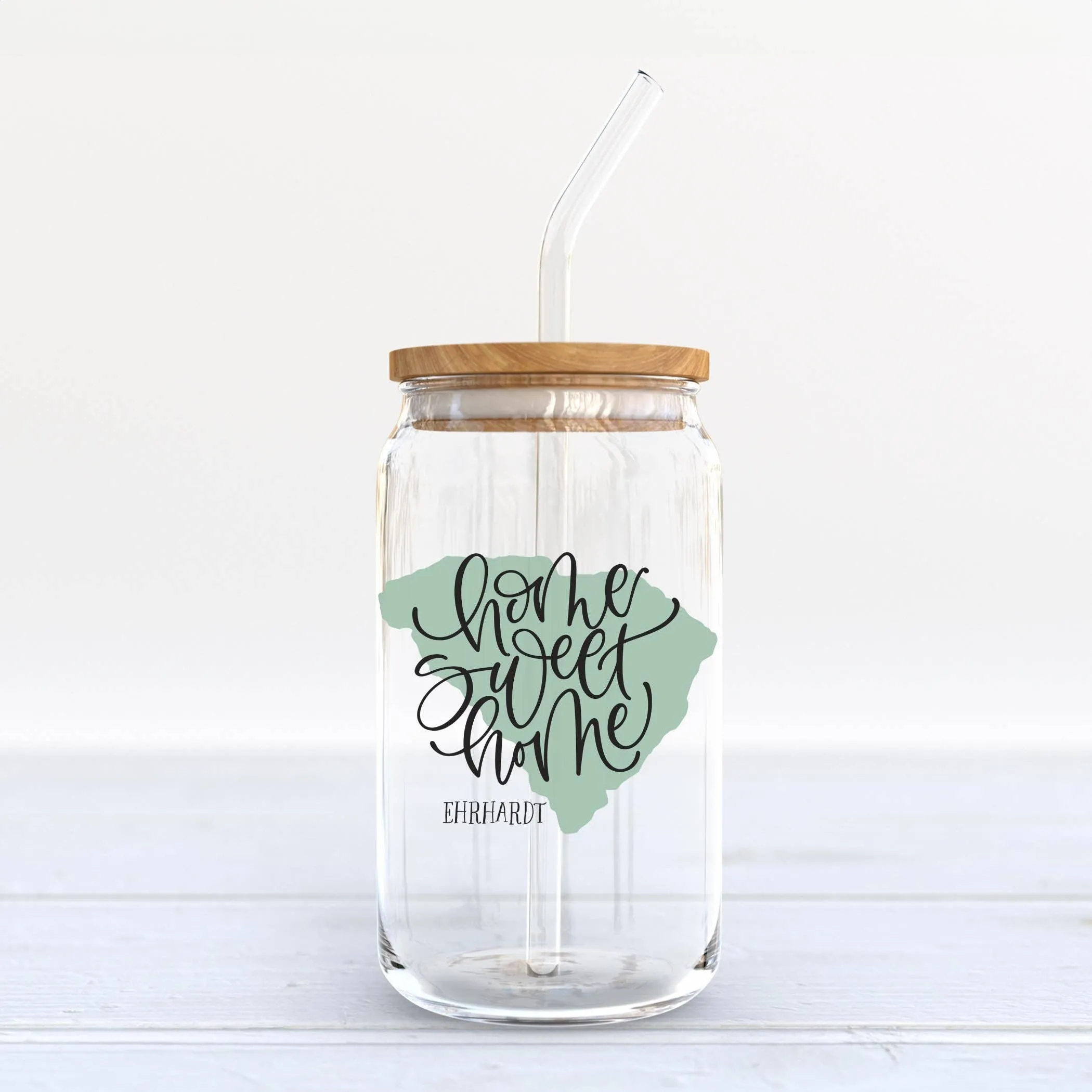 16oz Cold Brew Glass-Home Sweet Home Ehrhardt South Carolina