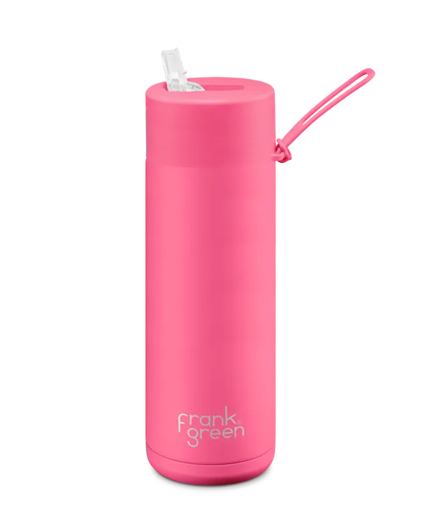 20OZ STAINLESS BOTTLE W/STRAW