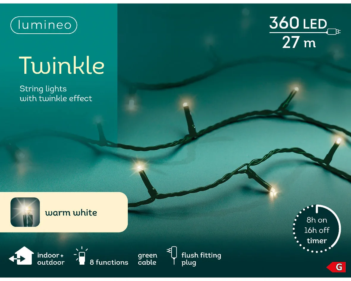 360 LED Twinkle Tree Lights Warm white