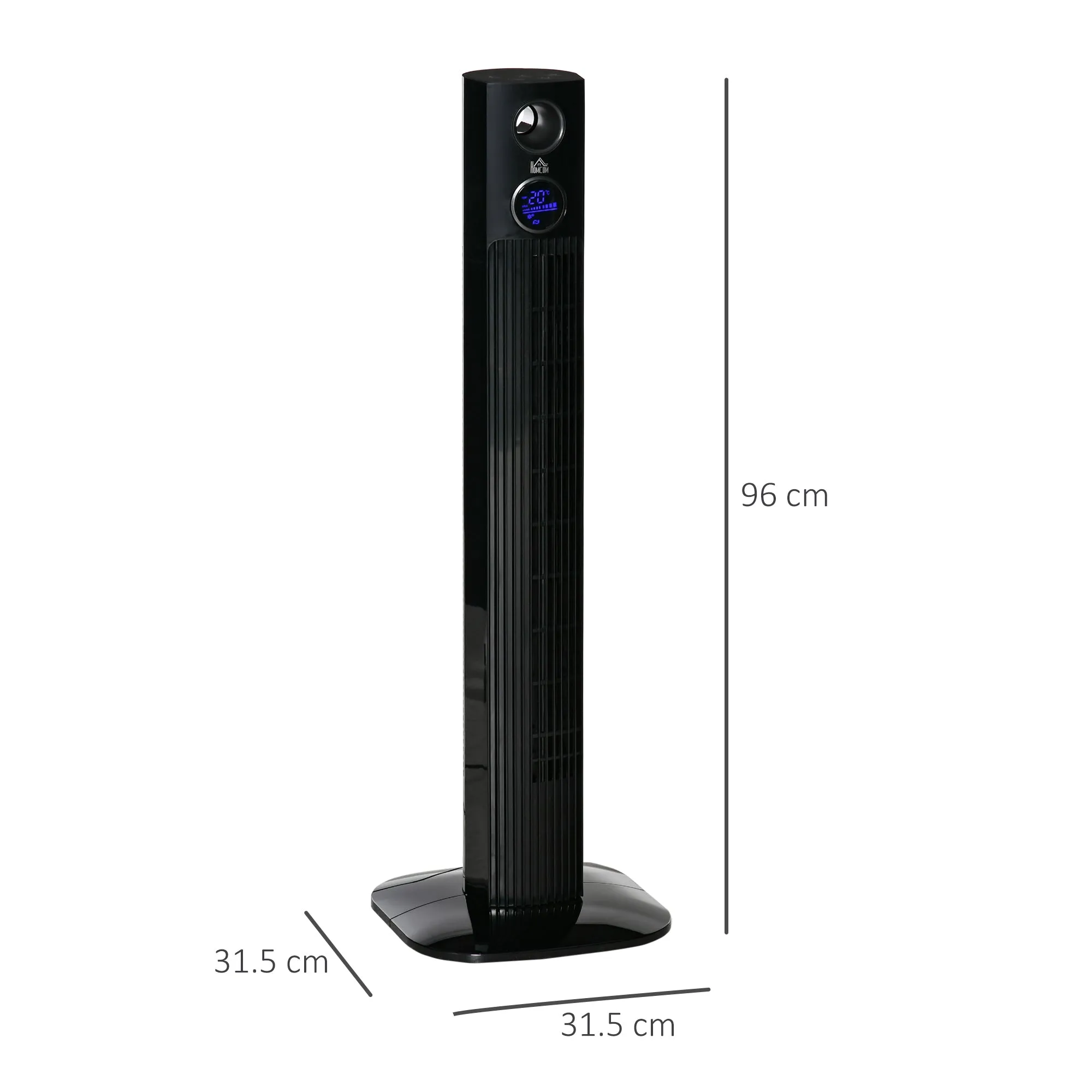 38" Freestanding Tower Fan Cooling with Aroma Function