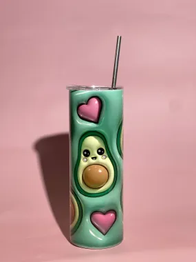 3D Avocado Tumbler