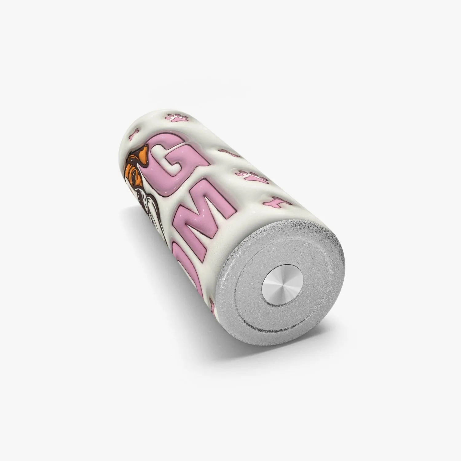 3D Dog Mom with Pup | Straight Skinny Tumbler