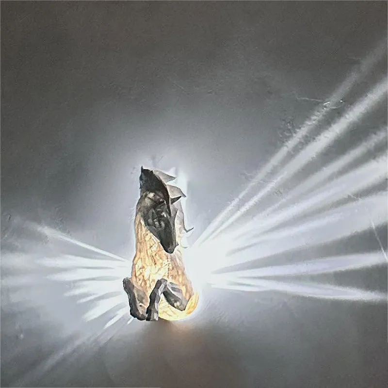 3D LED Wall Lamp - Animal Statue