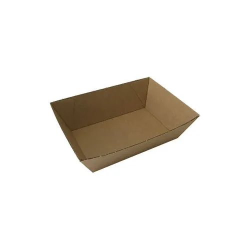 50 X Kraft Brown Disposable Food Trays Boxes Bulk Takeaway Party Tray