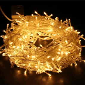 500 Super Bright Extra Long LED Icicle String Lights 25m -  Warm White