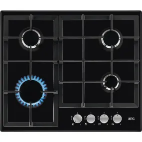 AEG HGX64200SB 60cm 4 Burner Gas Hob,Black