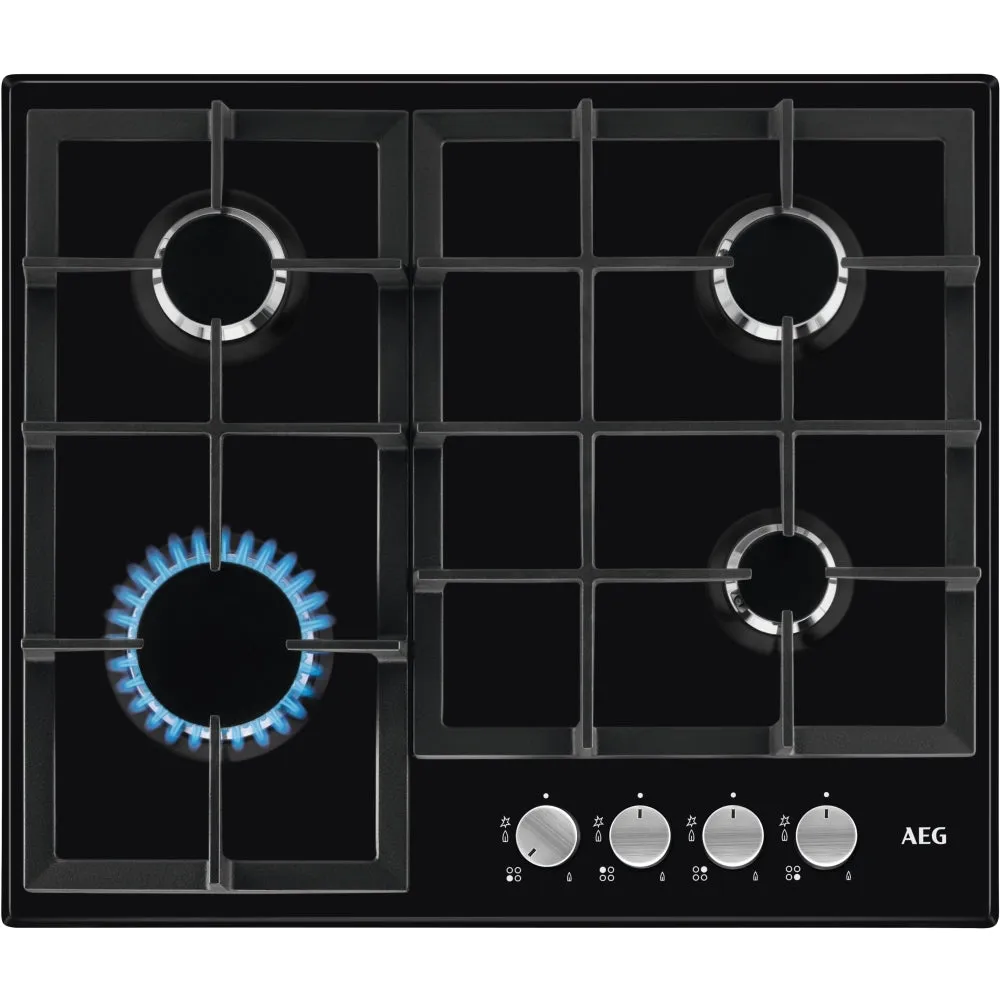 AEG HGX64200SB 60cm 4 Burner Gas Hob,Black