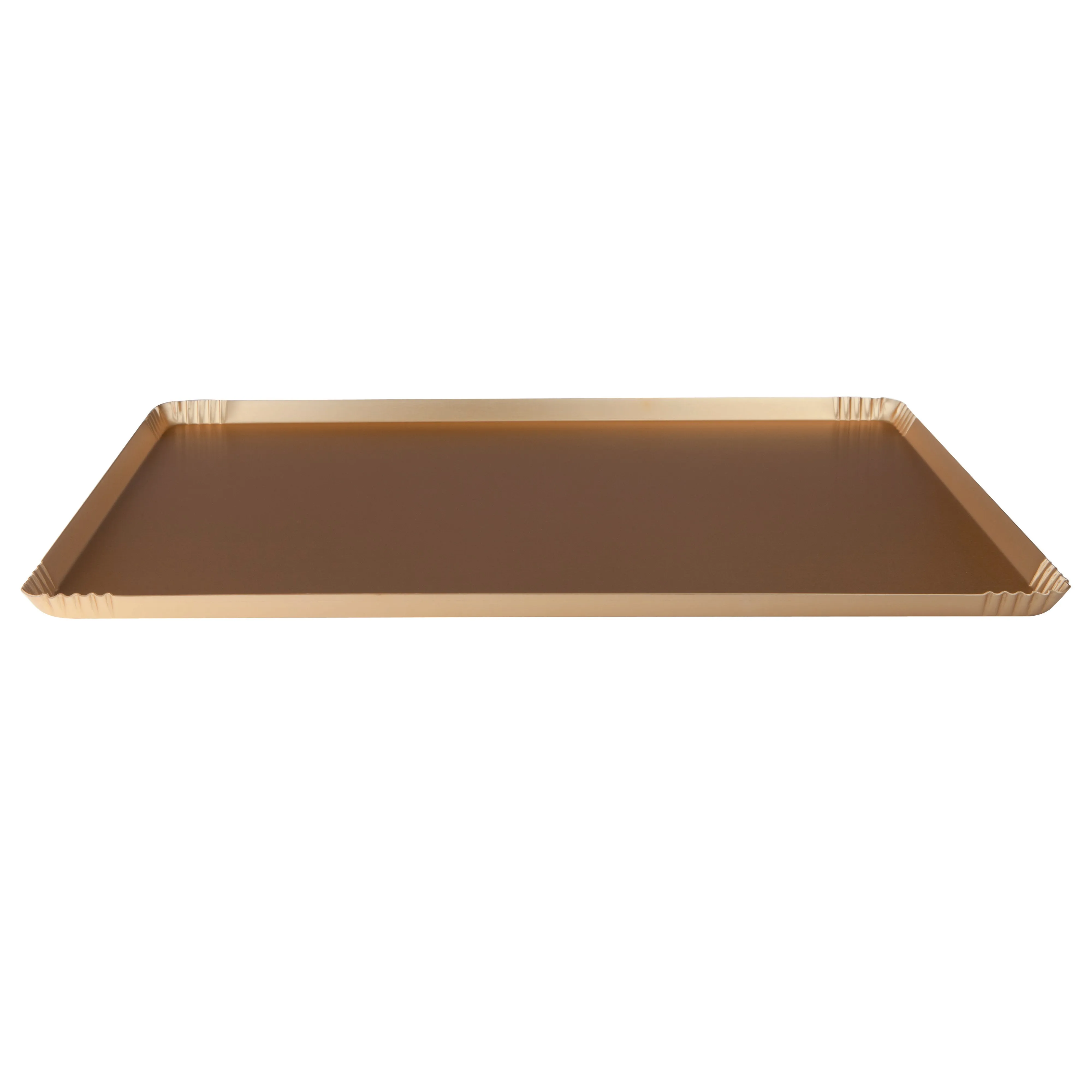 Agnelli Gold Rectangular Serving Tray, 14.7 x 9.6-Inches