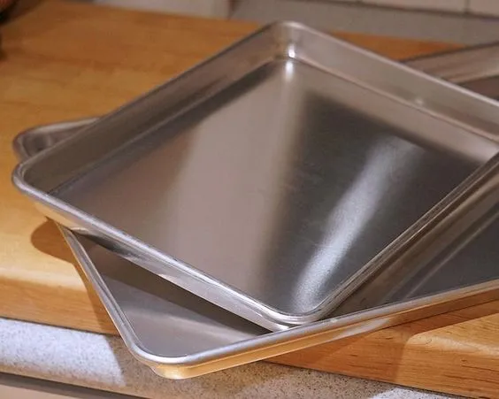 Anygleam 35*25 inch Baking Pan Tray Aluminum Sheet Rectangular Bakeware Kitchen Oven Food Tools