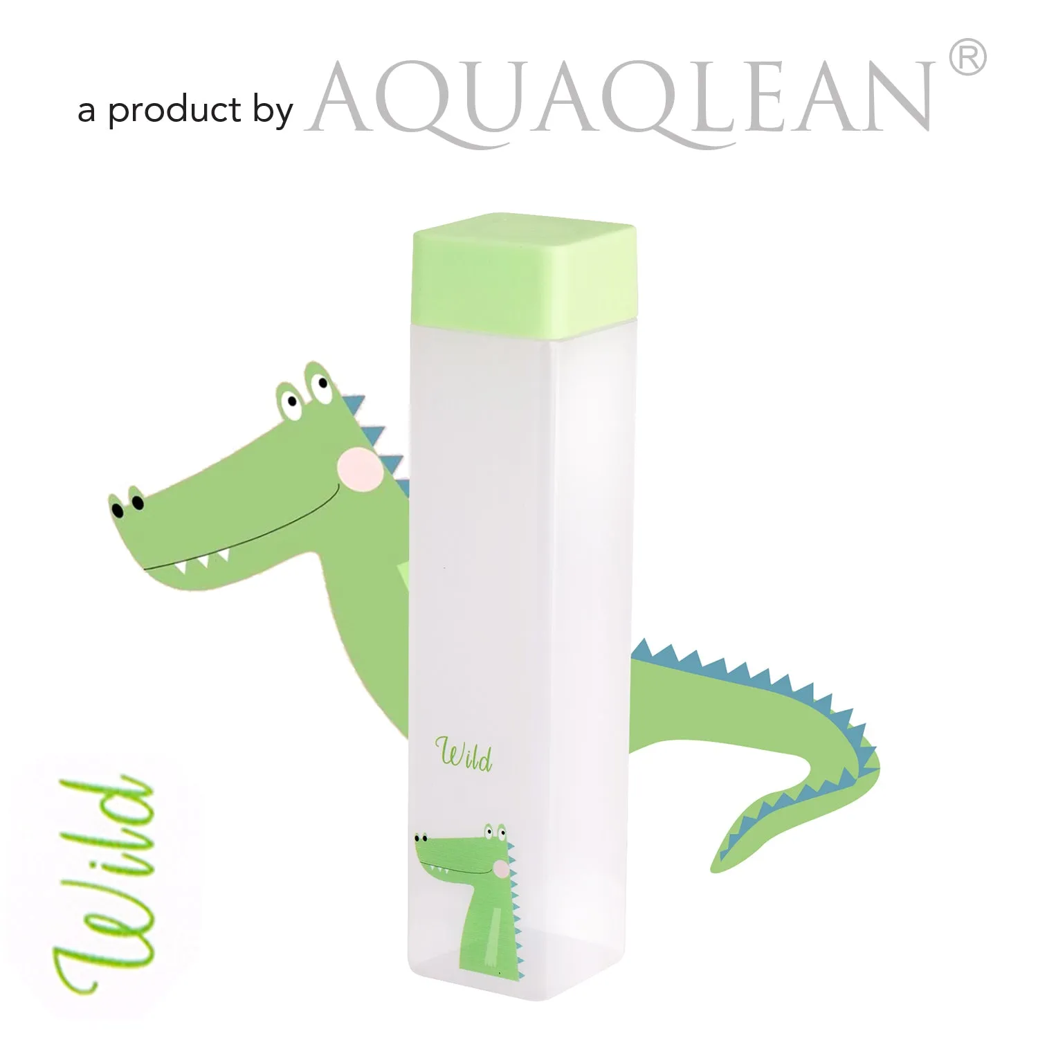 Aquaqlean Frosty 950ml - Choose Your Personality  Kids & School  Water Bottle - Happy (Hippo) 1 Pcs Pack