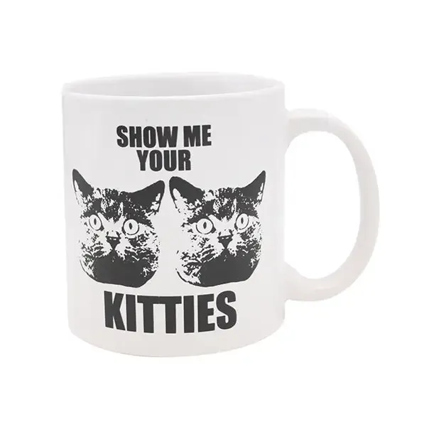 Attitude Mug Show Me Your Kitties - 22 Oz