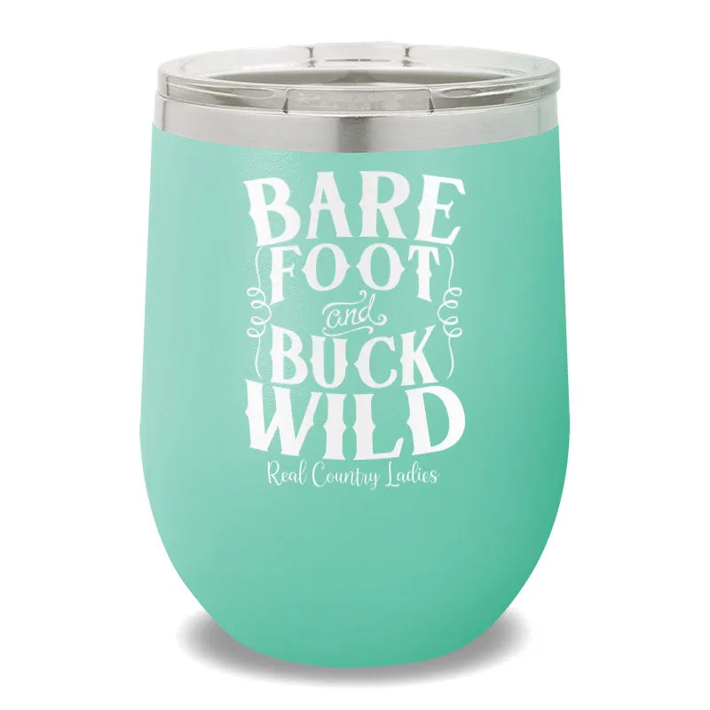 Bare Foot And Buck Wild 12oz Stemless Wine Cup