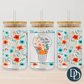 Be The Light Floral UV DTF Cup Wrap