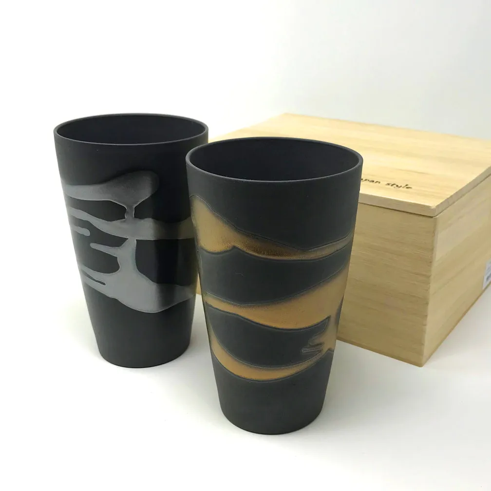 Beer Cups - Gold & Silver (Set of 2)