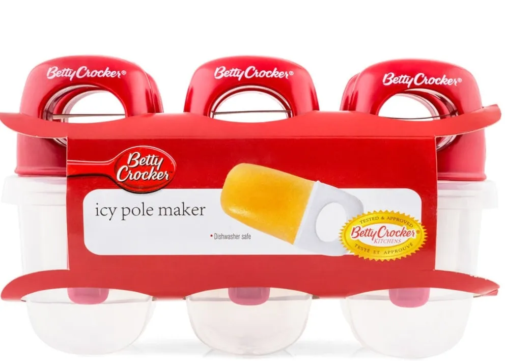 Betty Crocker Icy Pole Makers (6 Pack)