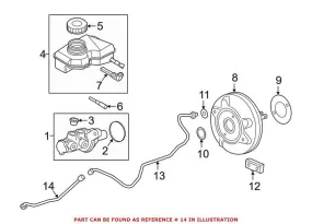 BMW Brake Vacuum Hose – Front 11668513331