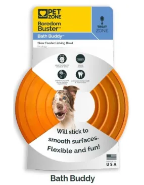 Boredom Busters Dog Bath Buddy-Orange