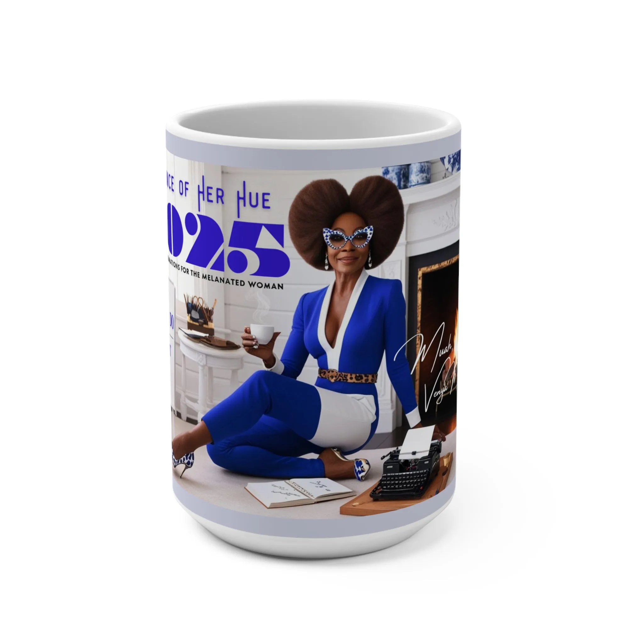 Calendar Mug, Radiance of Her Hue: A Year of Affirmations for the Melanated Woman, Gift for Black Women, Empowerment Coffee