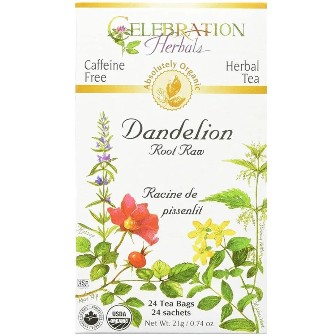 Celebration Herbals Dandelion Root Raw Tea 24 Tea Bags