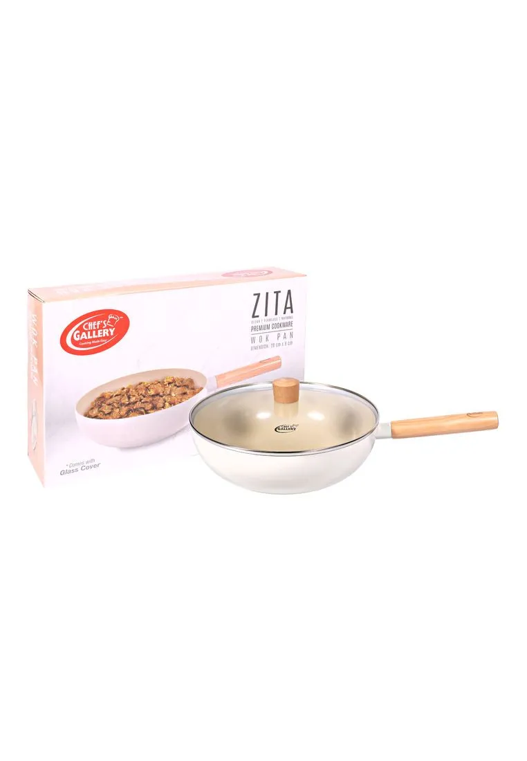 Chef's Gallery Zita Round Wok Pan 28cm