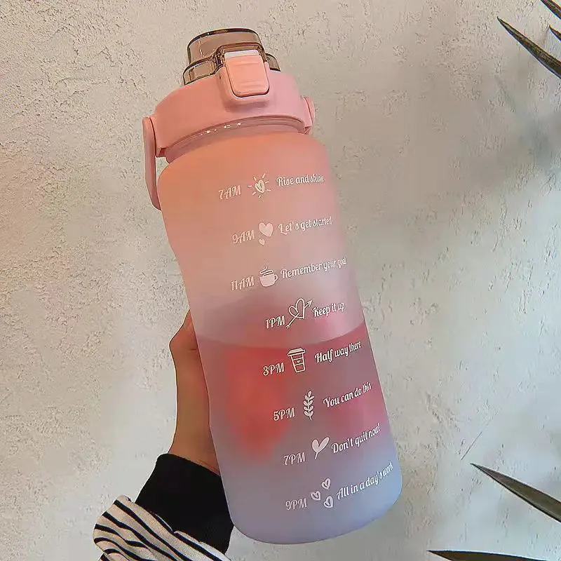 Colorful Frosted Water Bottle