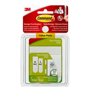 Command™ Small and Medium Picture Hanging Strips Value Pack 17203