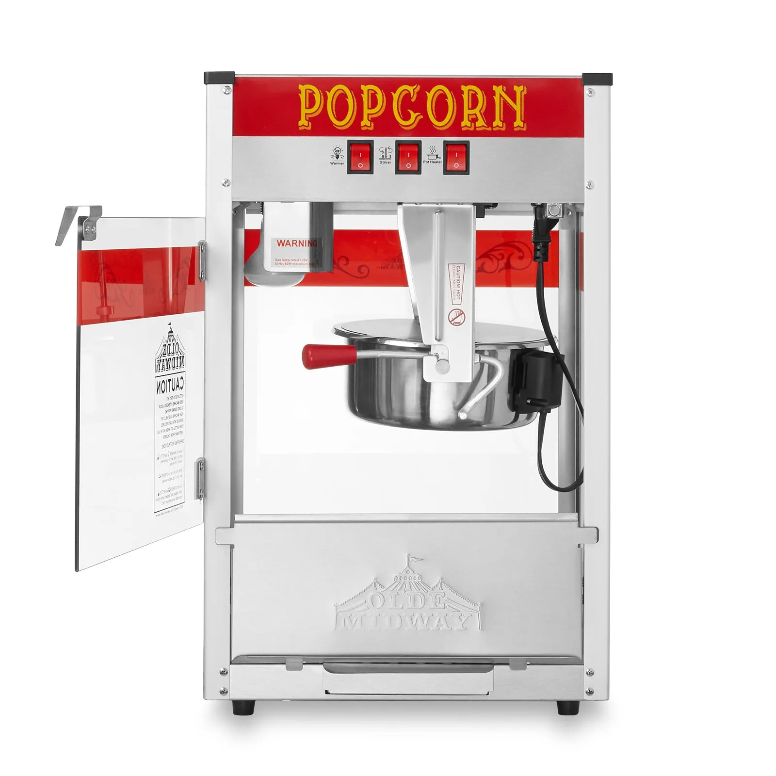 Commercial Popcorn Machine Maker Popper with Large 8-Ounce Kettle