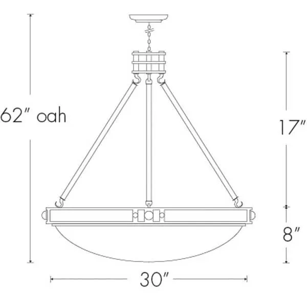 Compass 9924-30-SM Indoor/Outdoor Stem Mount Pendant By Ultralights Lighting