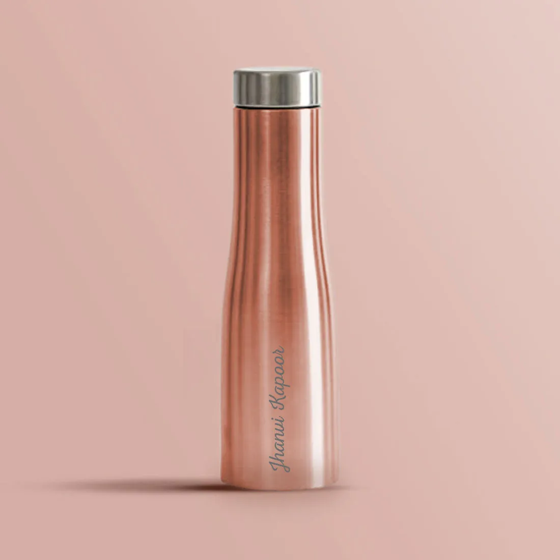 Custom Steel Water Bottle for Cafes Restaurants Home Office-Rose Gold 750ml