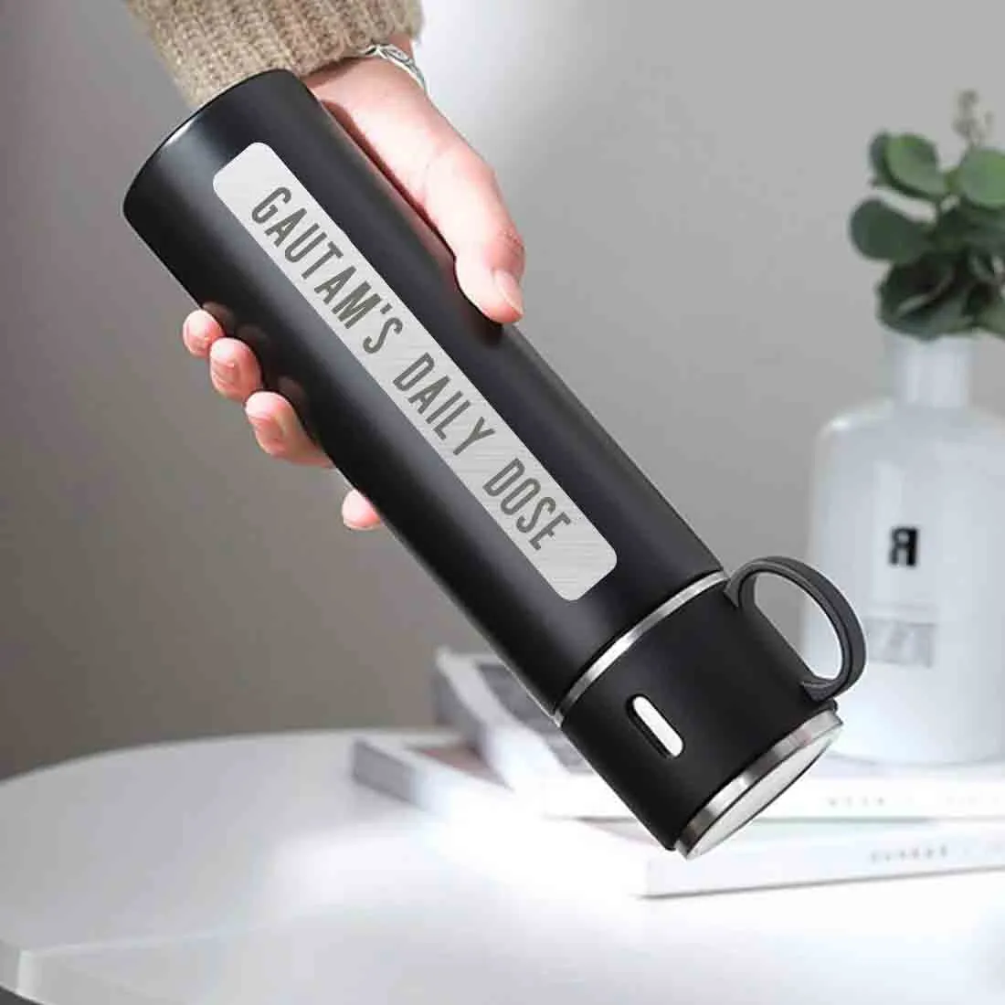 Custom Thermos Bottle for Tea Stainless Steel Vacuum Flask - Daily Dose