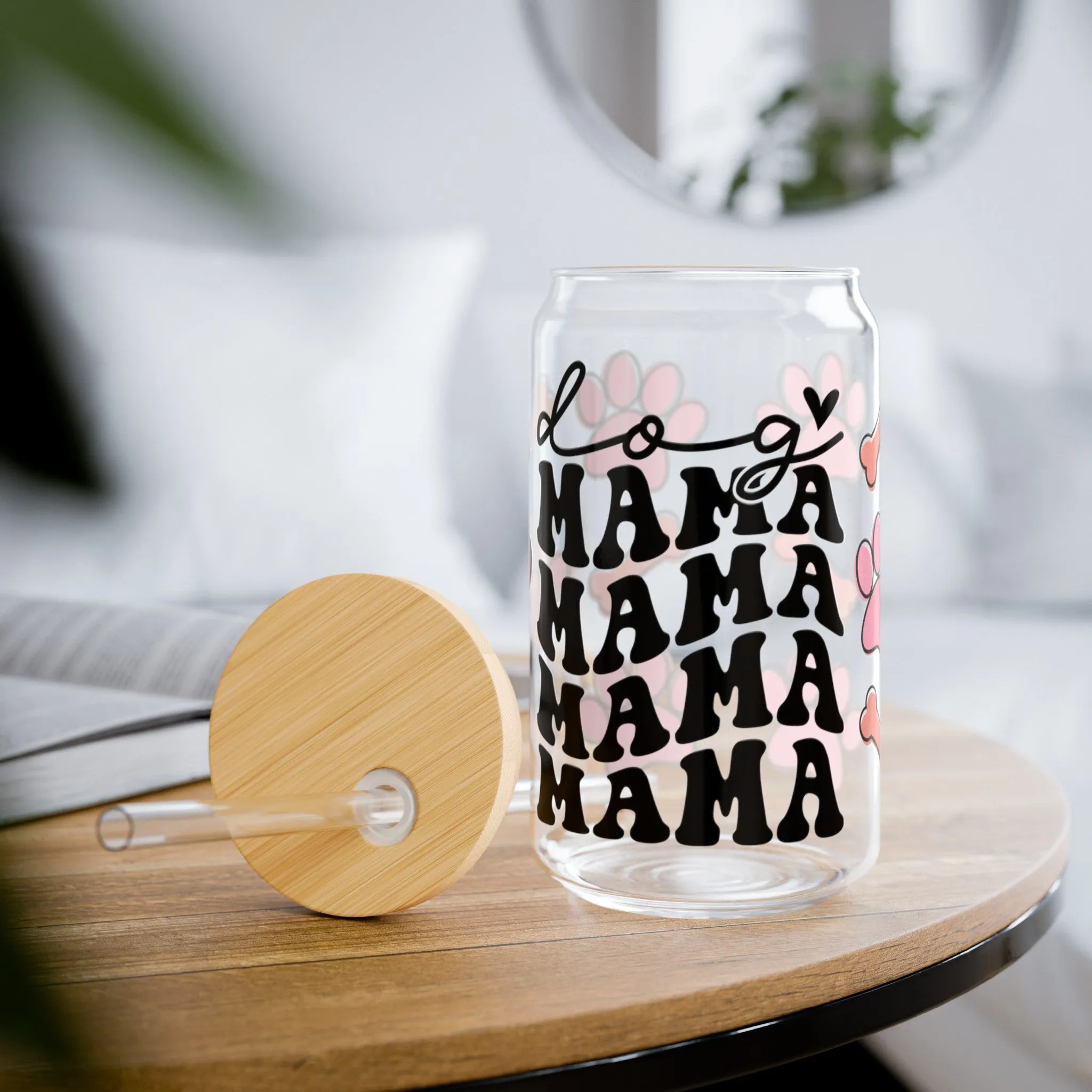 Dog Mama Sipper Glass