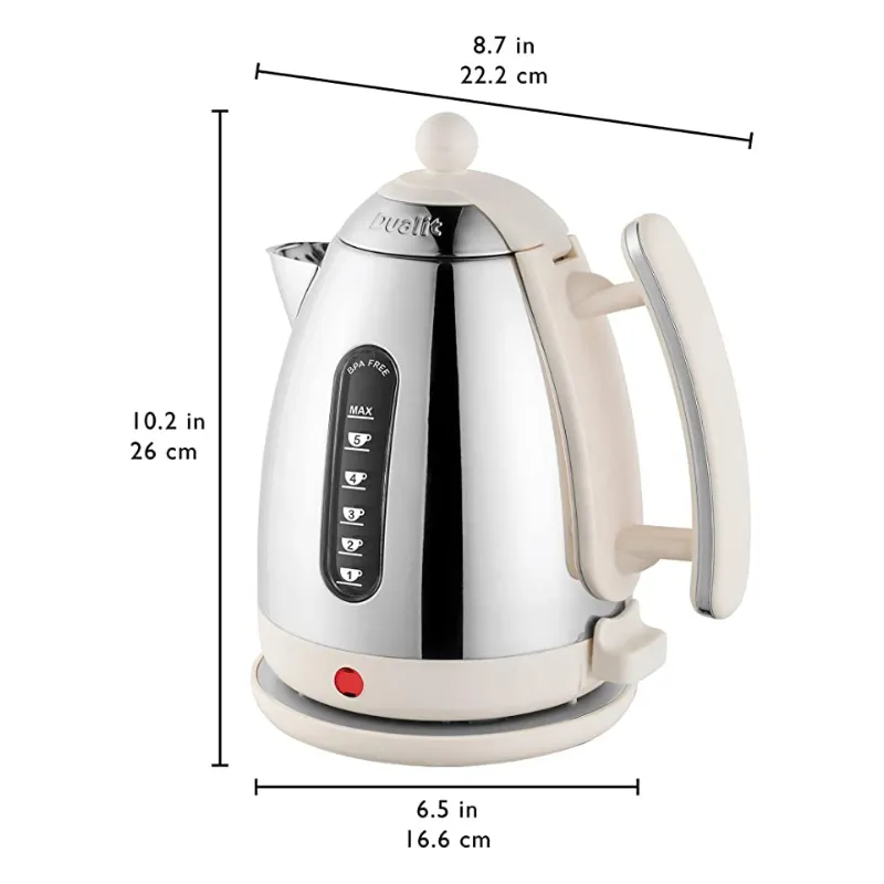 Dualit Lite Cordless Jug Kettle Canvas White 1.5L