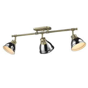 Duncan 3-Light Semi-Flush - Track Light