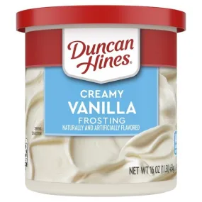 Duncan Hines Classic Vanilla Creamy Home-Style Frosting, 16 Oz