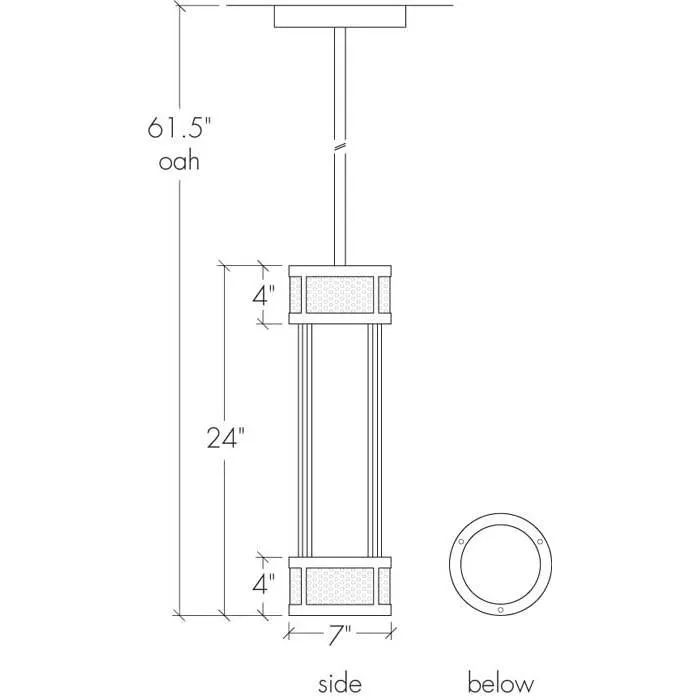 Duo 19436-24 Indoor/Outdoor Pendant By Ultralights Lighting