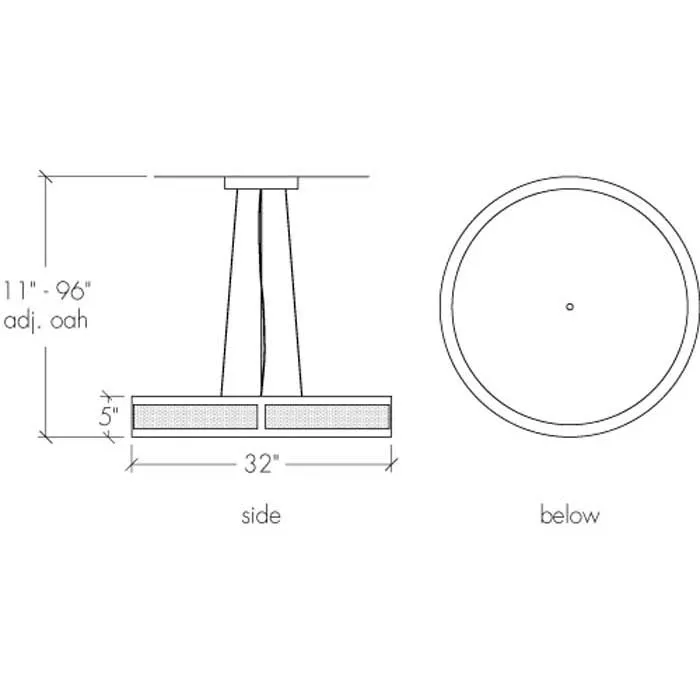 Duo 19441-32-SM Indoor/Outdoor Stem Mount Pendant By Ultralights Lighting