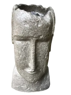 Easter Island Head Water Fountain With LED Light