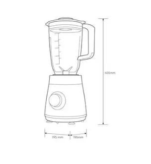 Electrolux E3TB1-310K 500 Watt UltimateTaste 300 Blender With 2 Speeds