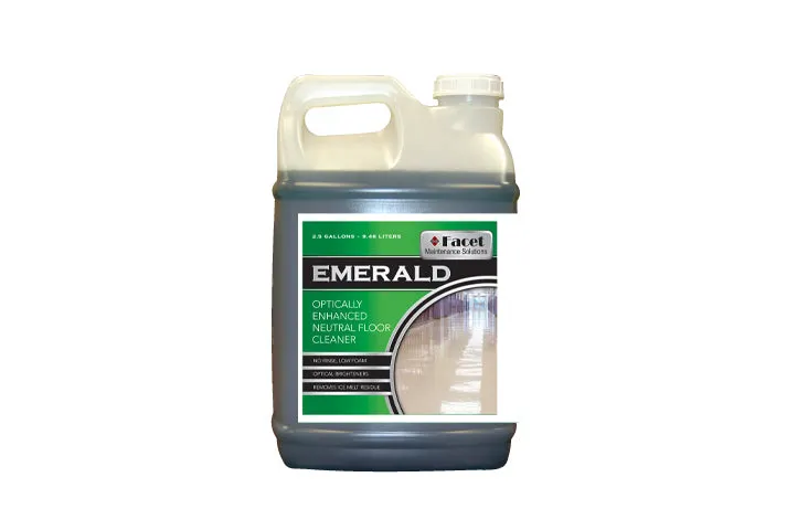 Facet Emerald Optically Enhanced Neutral Floor Cleaner, 2-1/2 gallon