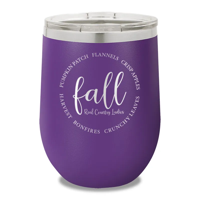 Fall 12oz Stemless Wine Cup