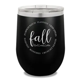 Fall 12oz Stemless Wine Cup