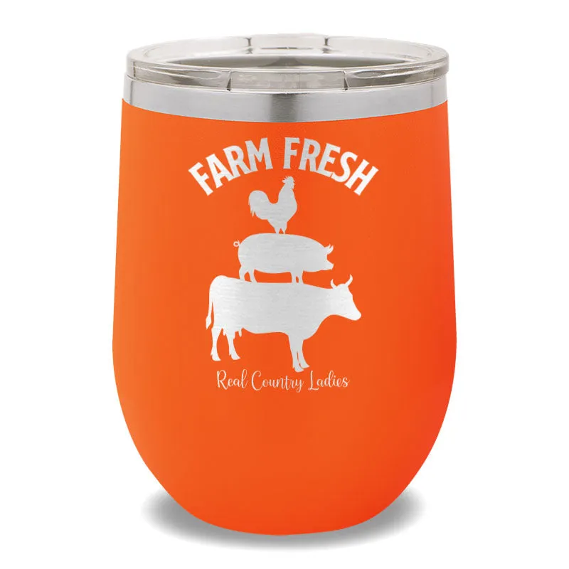 Farm Fresh 12oz Stemless Wine Cup