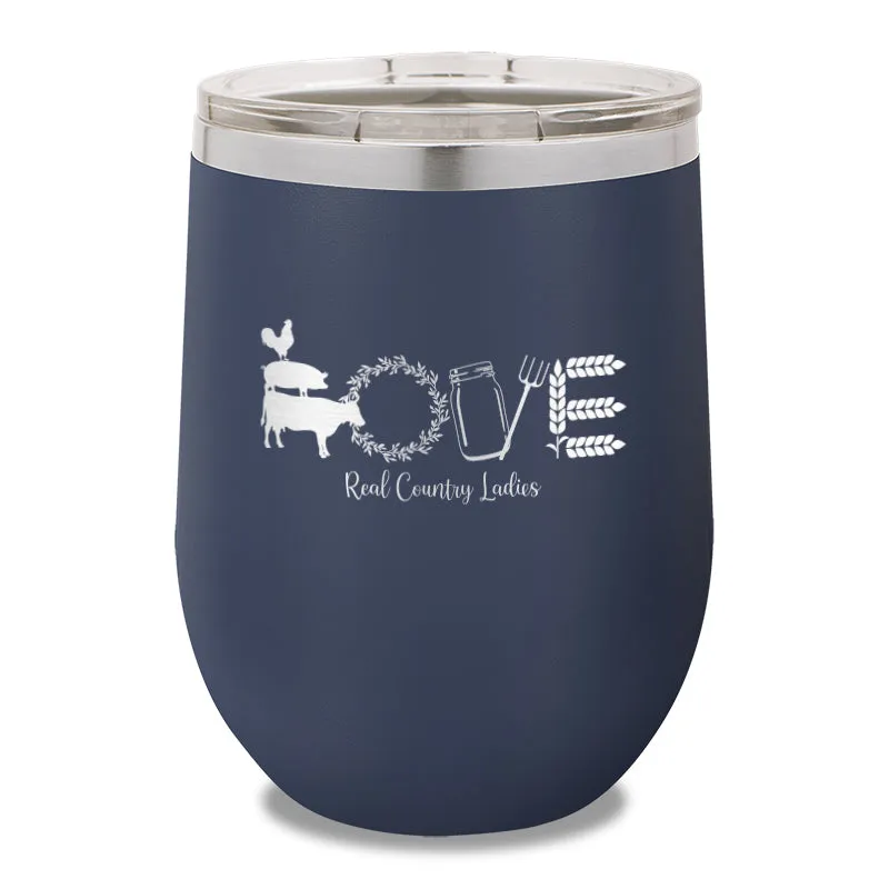 Farmhouse Love 12oz Stemless Wine Cup