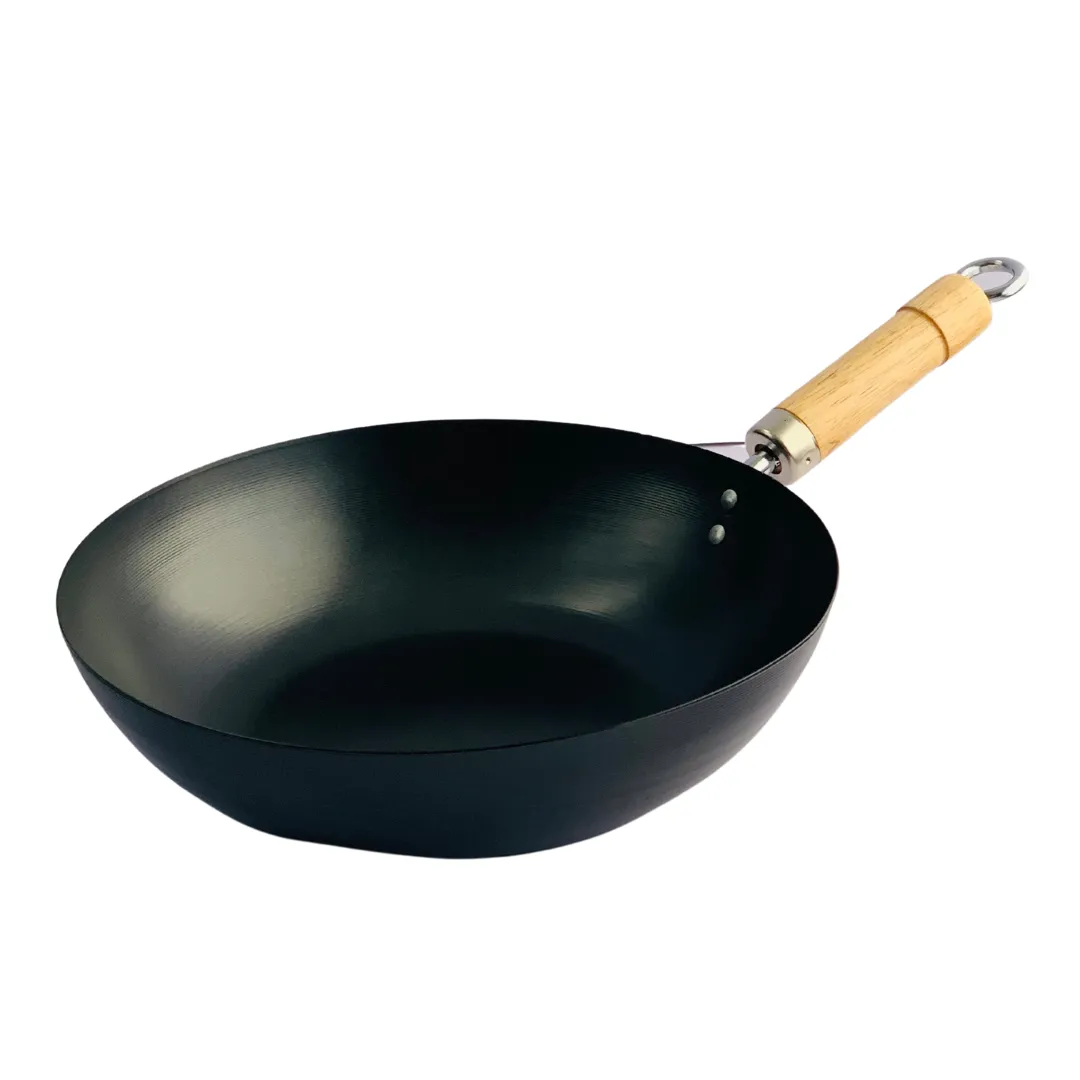 Flat Bottom Non Stick Wok 13inch by Hancock