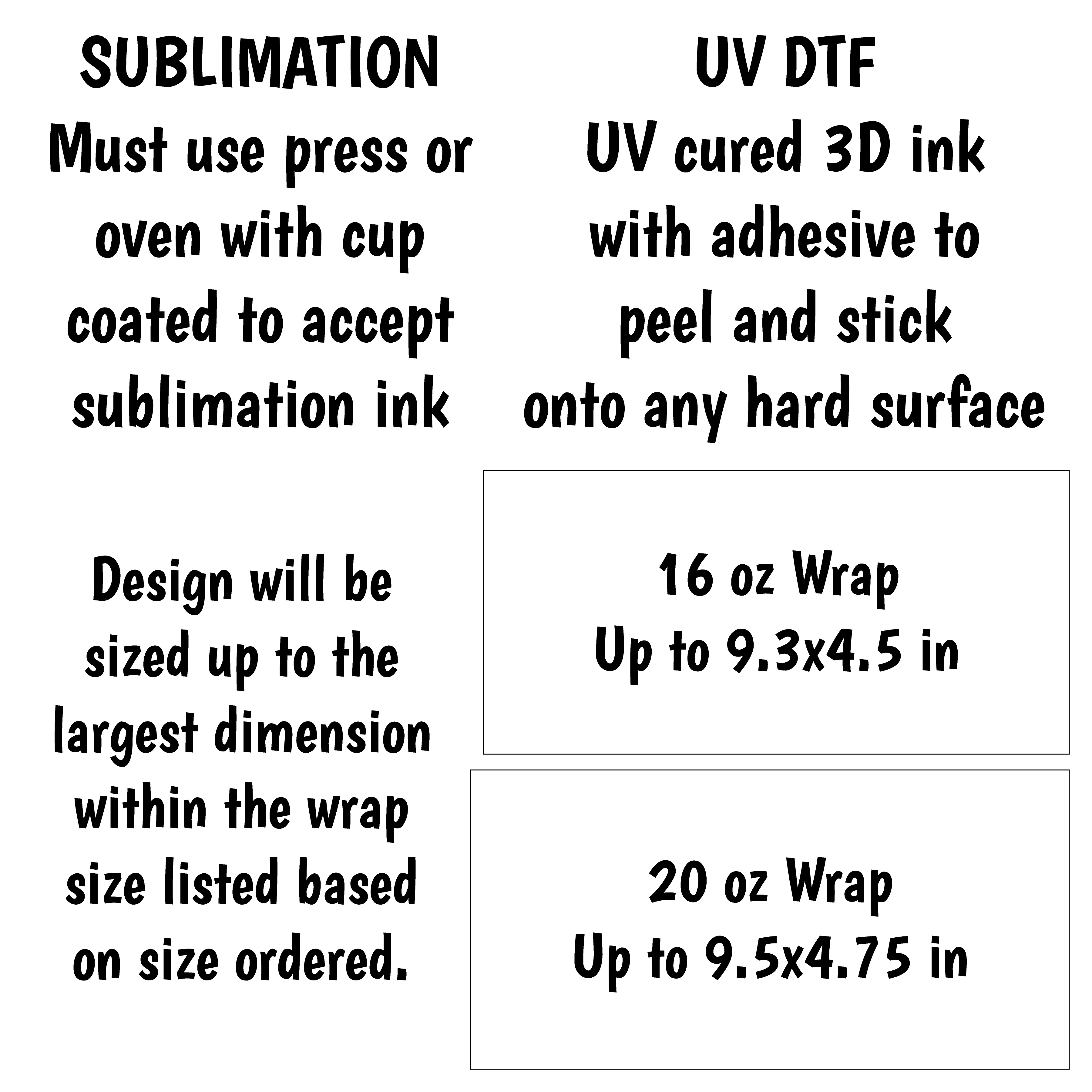 Fueled by Coffee Wrap for 16/20 oz Cups - UV DTF or Sublimation (SHIPS IN 3-7 BUS DAYS)