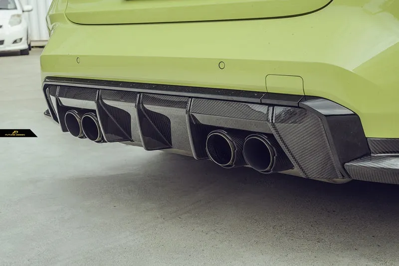 Future Design Carbon Fiber M Performance Rear Diffuser for M3 G80 & M4 G82 G83 2020 