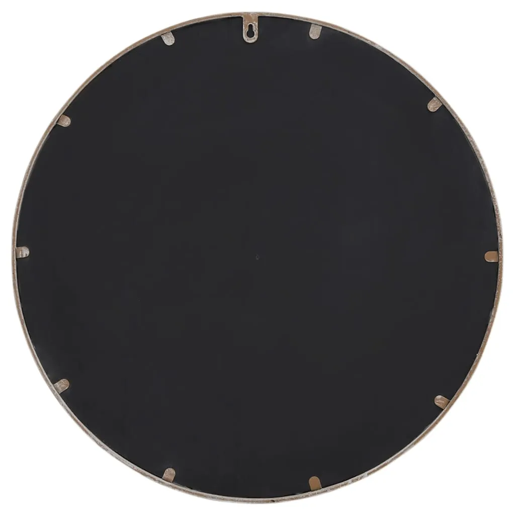 Garden Mirror Sand 40x4 cm Iron Round for Outdoor Use