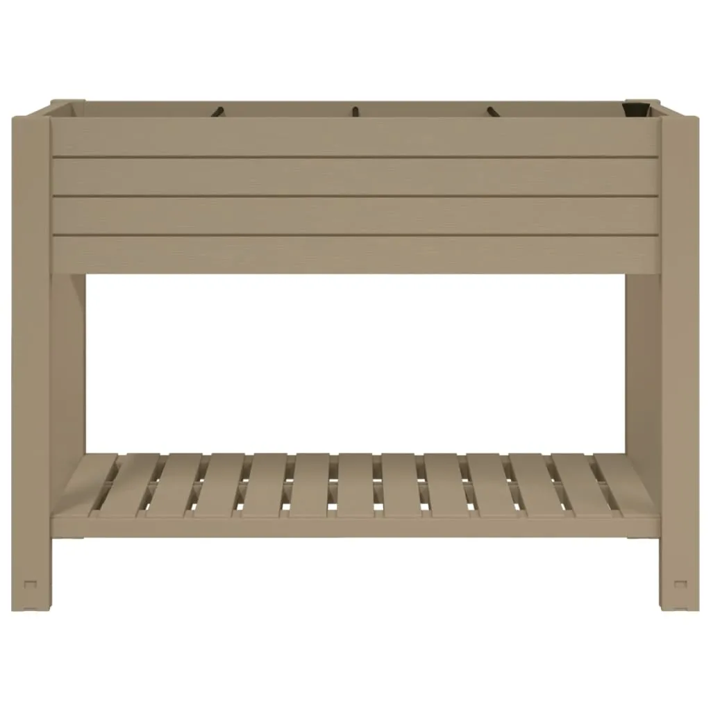 Garden Raised Bed Light Brown 110x45x79 cm Polypropylene