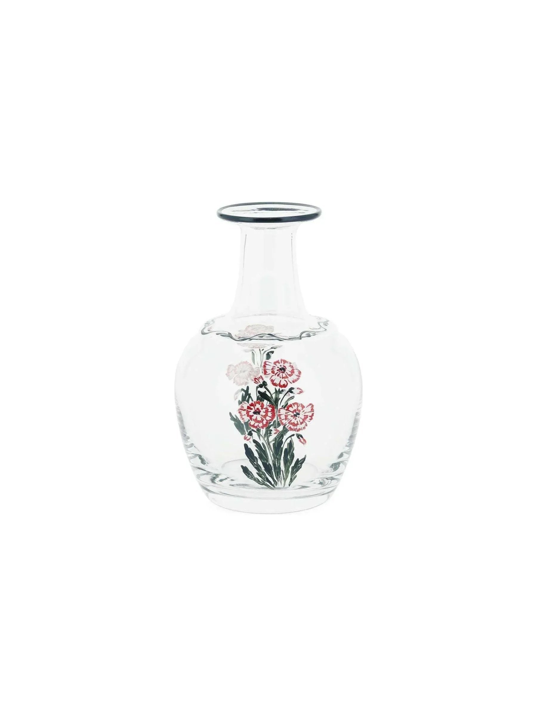 Garofano Floral Glass Carafe Set